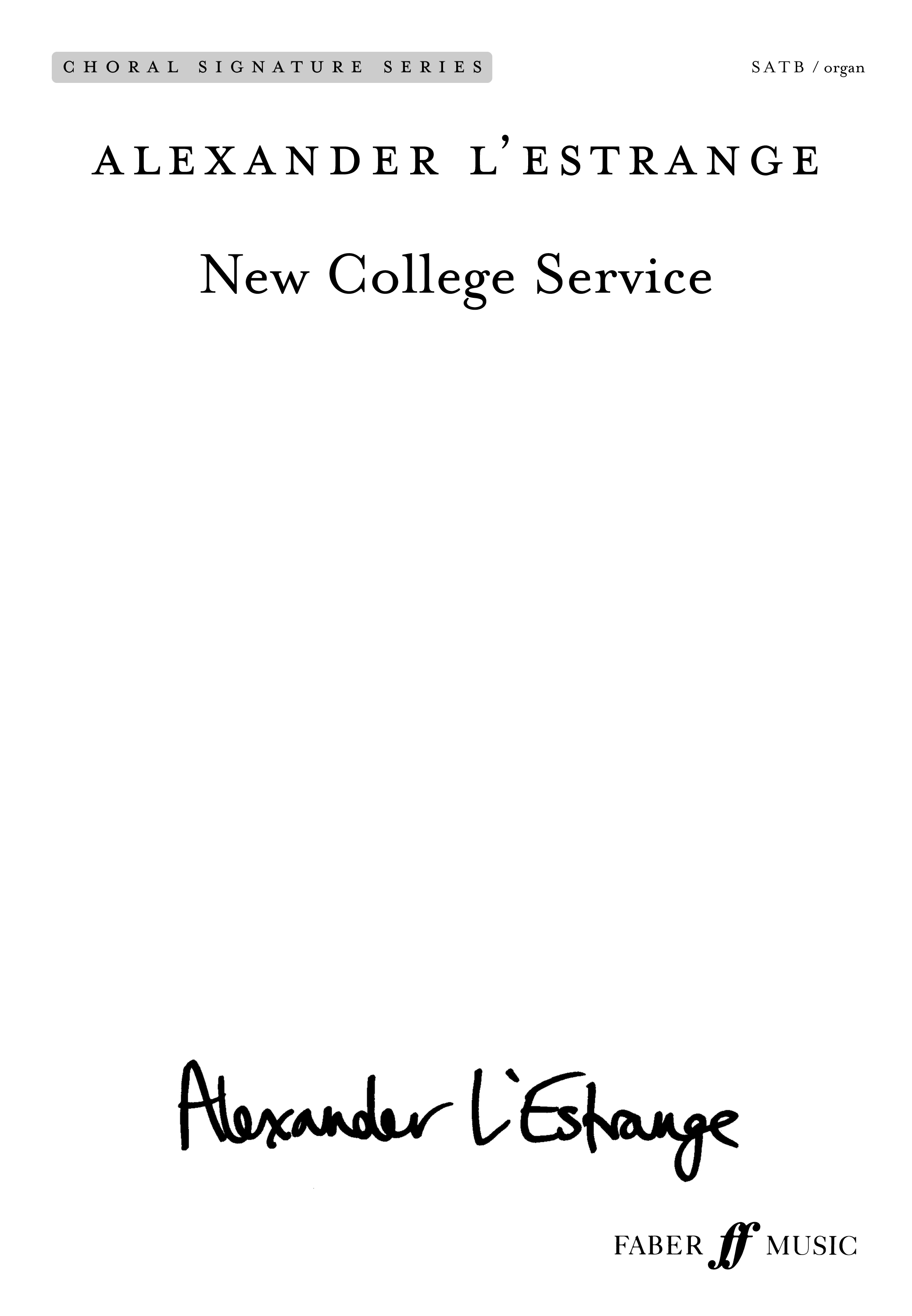 New College Service (Magnificat & Nunc dimitis)