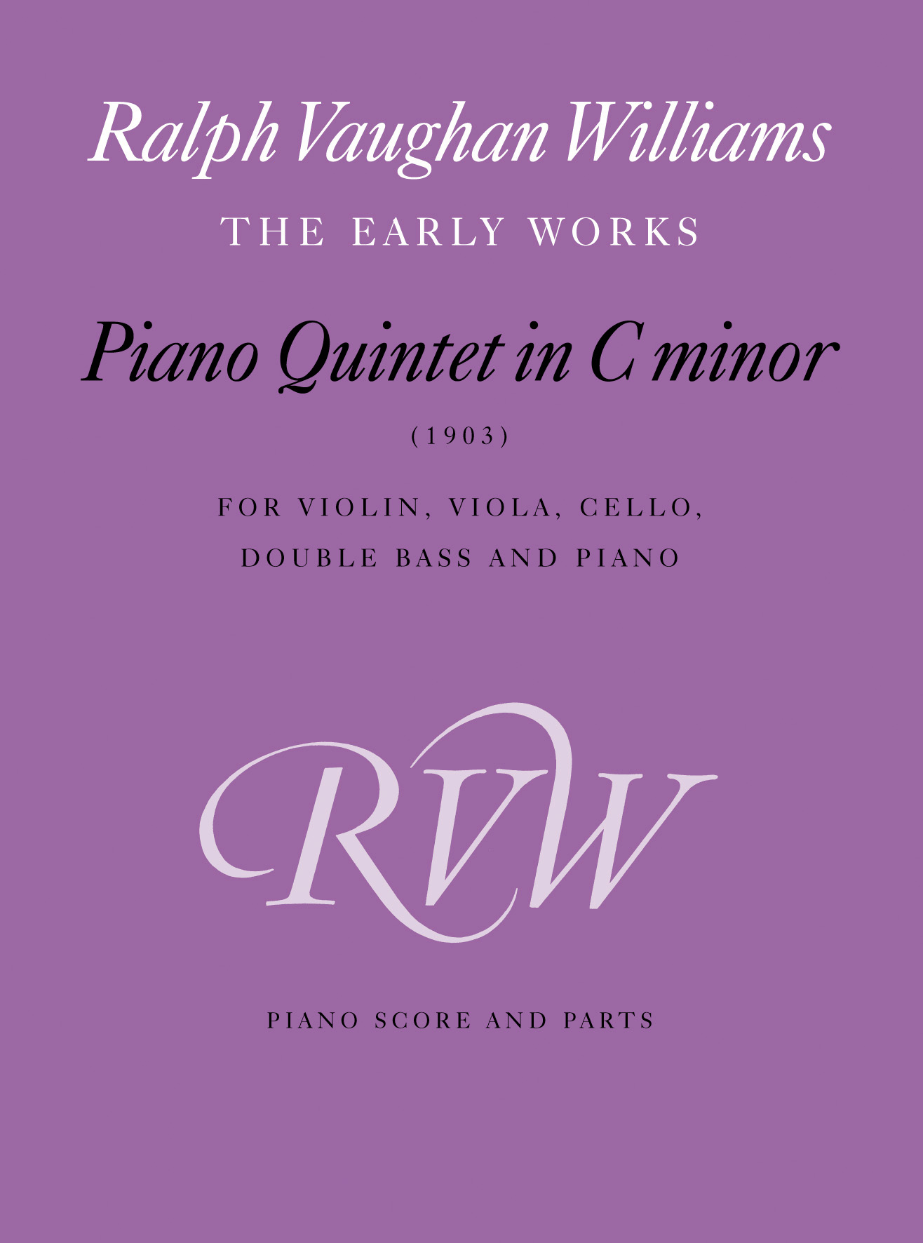 Ralph Vaughan Williams - Piano Quintet in C Minor | Faber Music