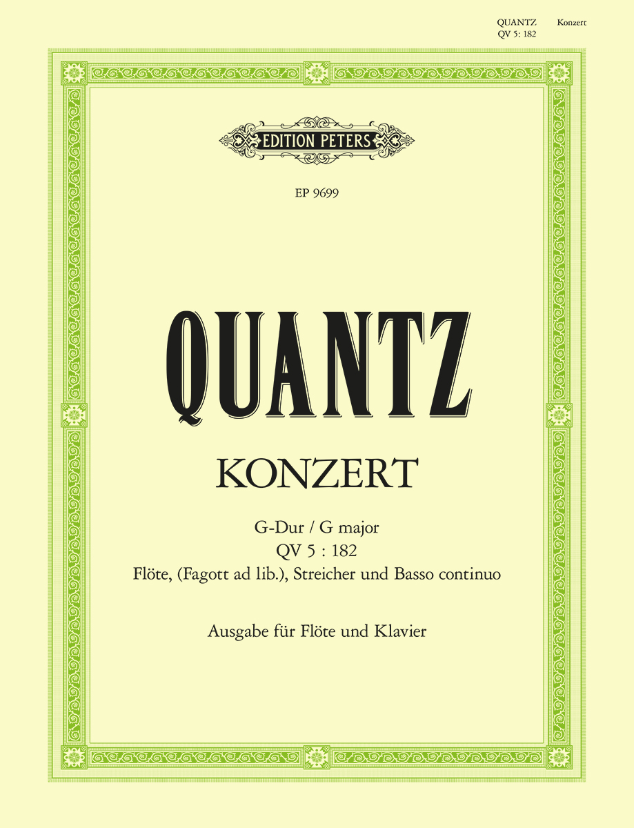 Quantz Flute Concerto in G major QV 5 182 Faber Music